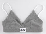 Grey coloured bra and brief set from brand Lace & Play. Comfortable to wear and very stylish and modern design.